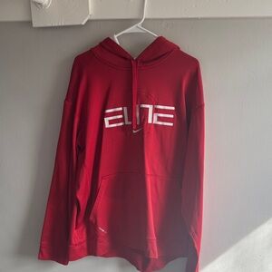 Red Men's Nike Elite hoodie